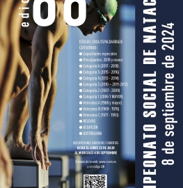 Cartel del 66º Campeonato social de Natación.