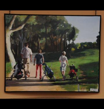 'Tarde de golf', ganadora del primer premio, obra de Ignacio Barrutia