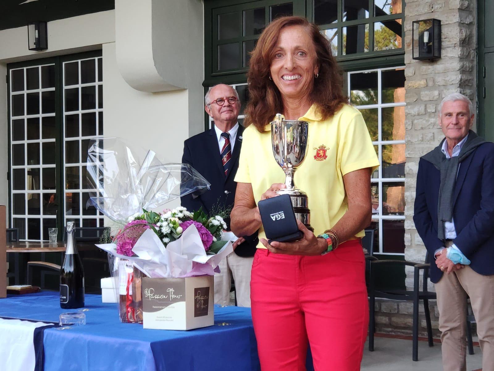 María de Orueta, campeona del Europa Individual Sénior de golf. Foto: Rfegolf