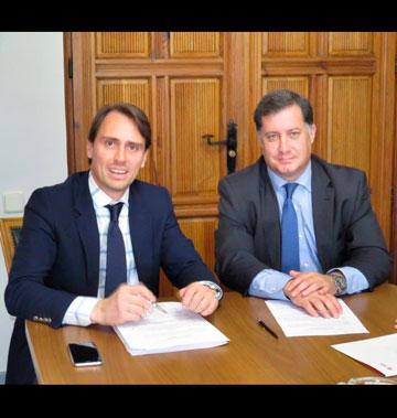 Luis Ignacio Freire Martínez,Director Regional Hostelería de Mahou y Alfonso Segovia Utrera, Gerente Club de Campo Villa de Madrid