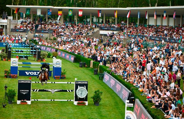 El Concurso de Saltos de Hípica de Madrid, en la Pista Verde del Club.