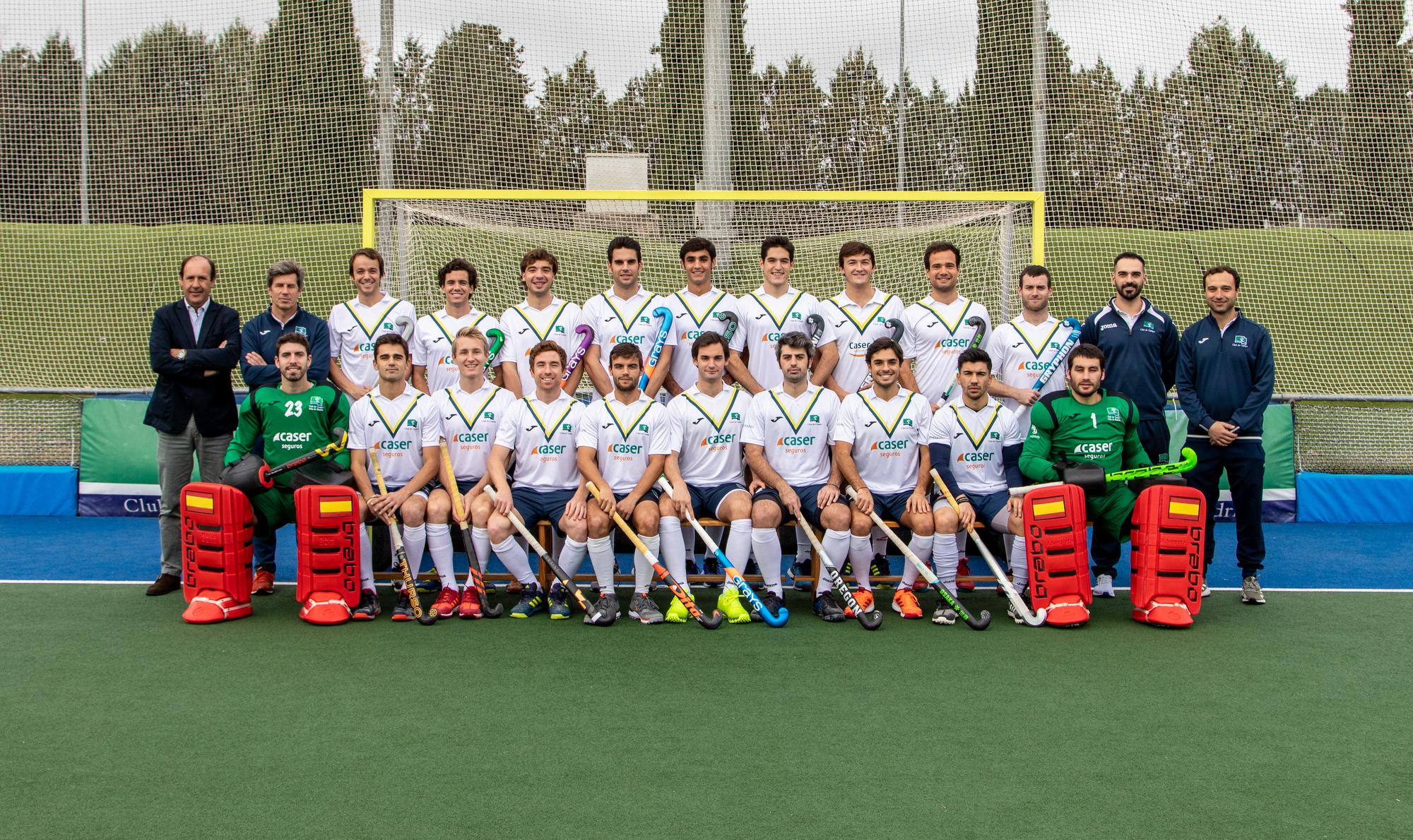 Plantilla del Club de Campo masculino de hockey. Temporada 2019-2020