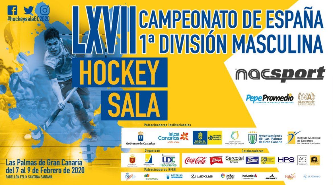 Cartel LXVII Campeonato de España 1ª División hockey sala masculino.