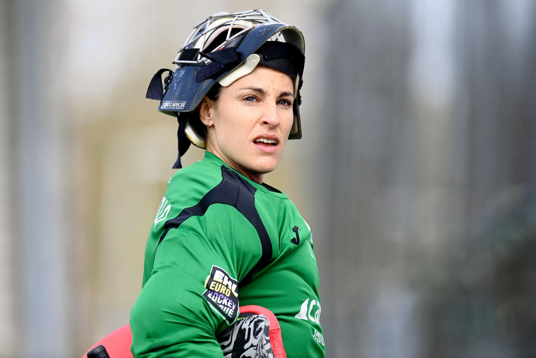 María Ángeles Ruiz, portera de hockey del Club. Foto: EHL