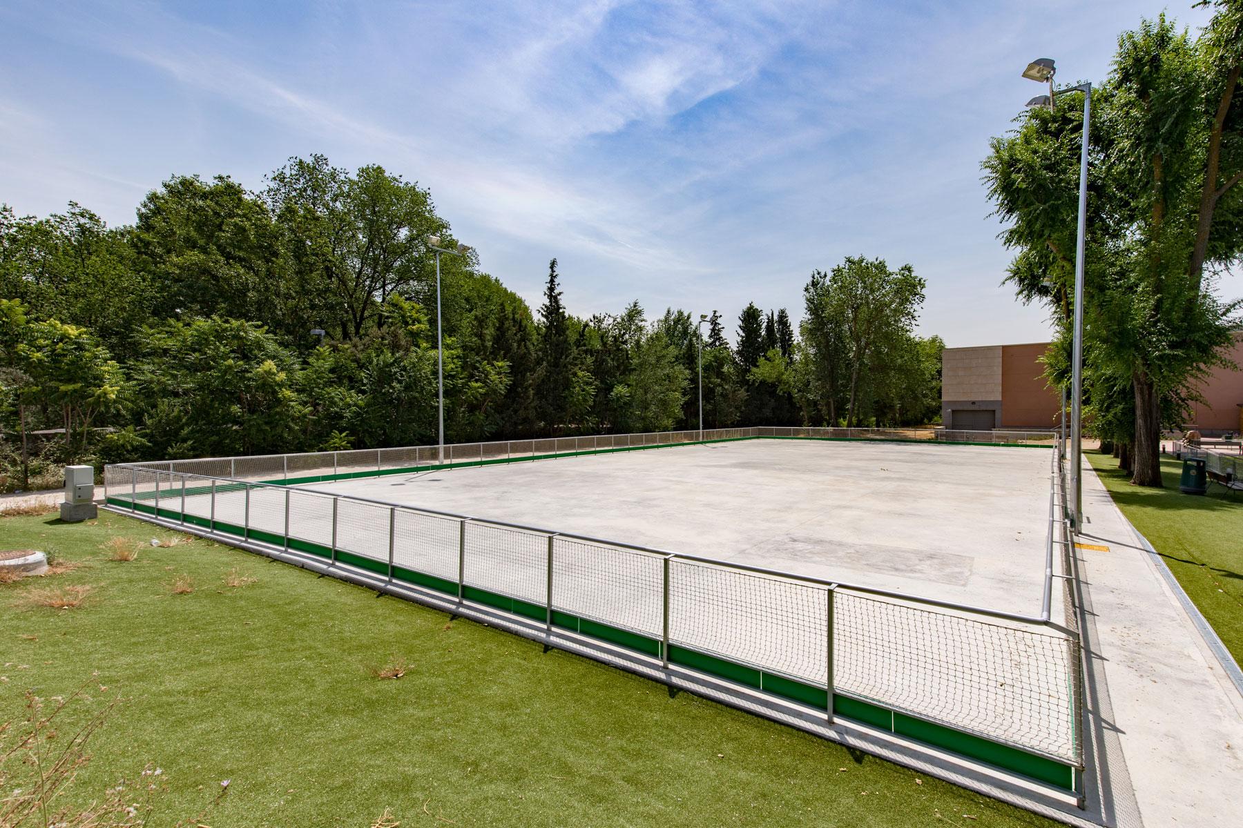 Pista patinaje Club de Campo Villa de Madrid.