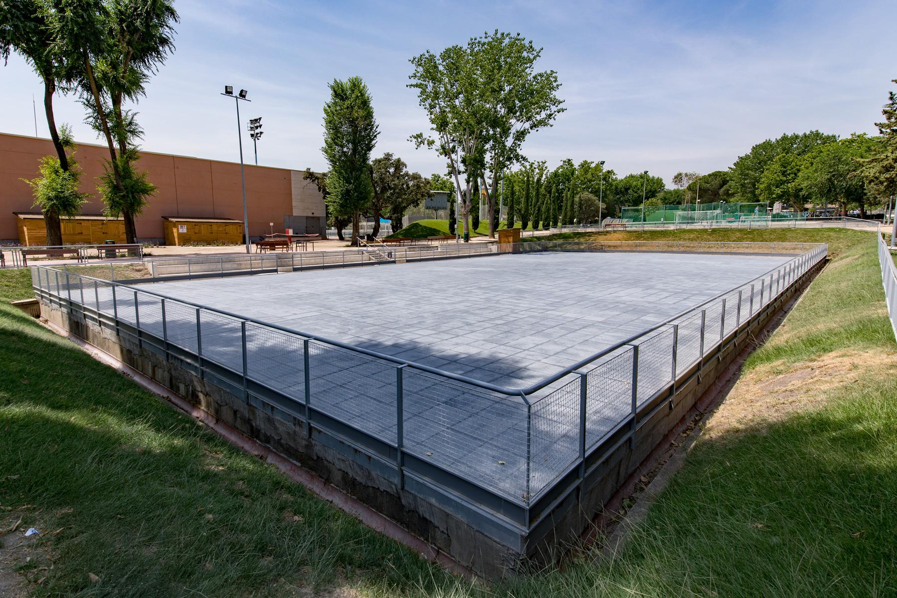 Pista de patinaje del Club de Campo Villa de Madrid.