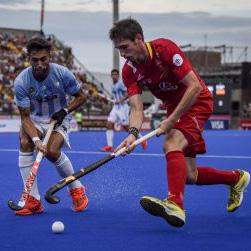 Los Red Sticks, en un partido contra la selección argentina. Foto: RFEH