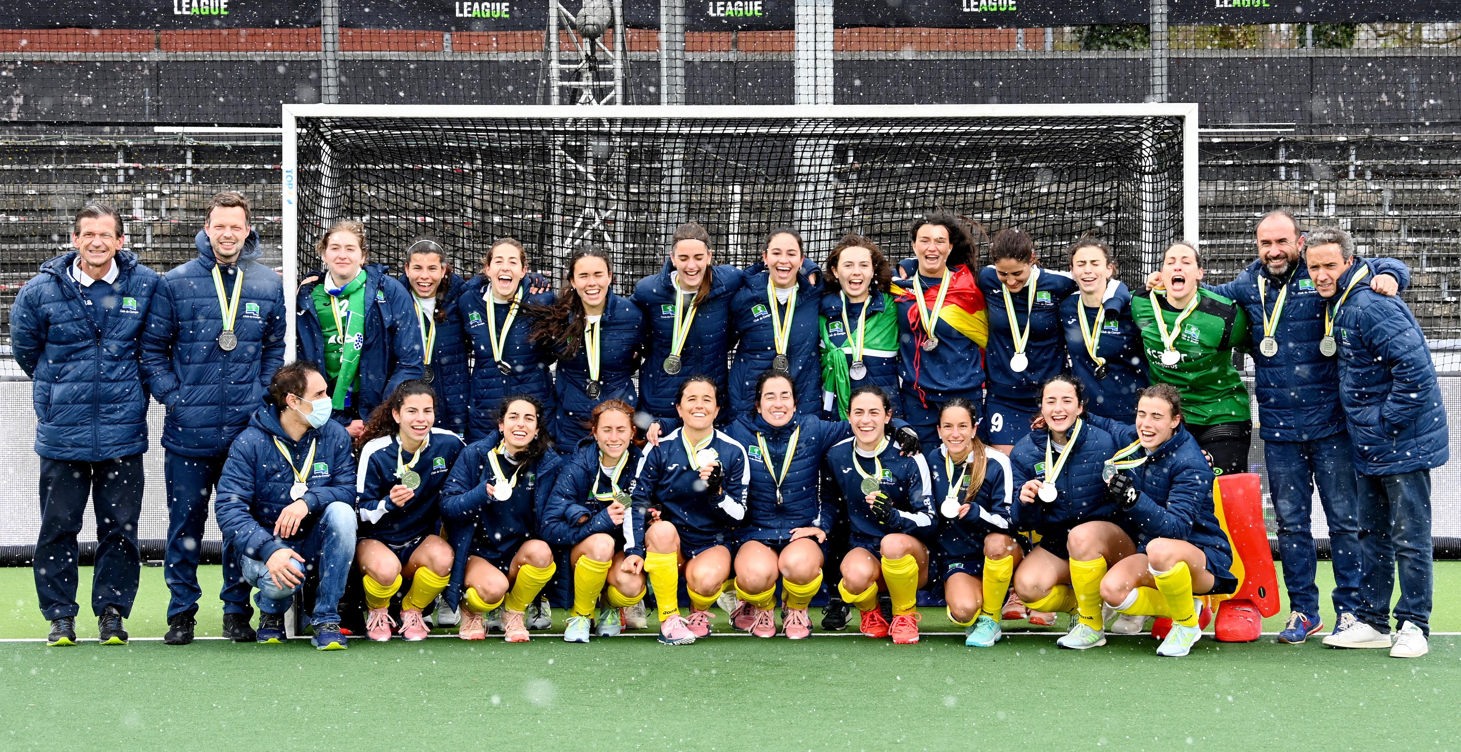 El equipo femenino, subcampeón de Europa de hockey. Foto: EHL