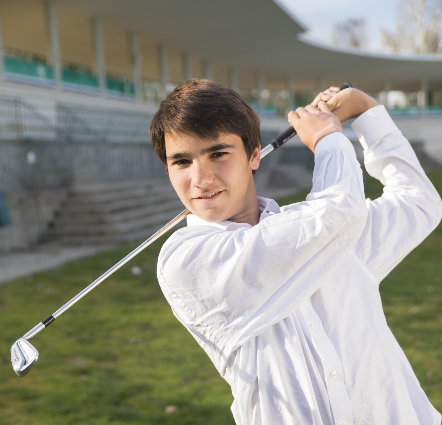 Alejandro Aguilera en el equipo Seve Ballesteros. Foto: Antonio de la Pisa