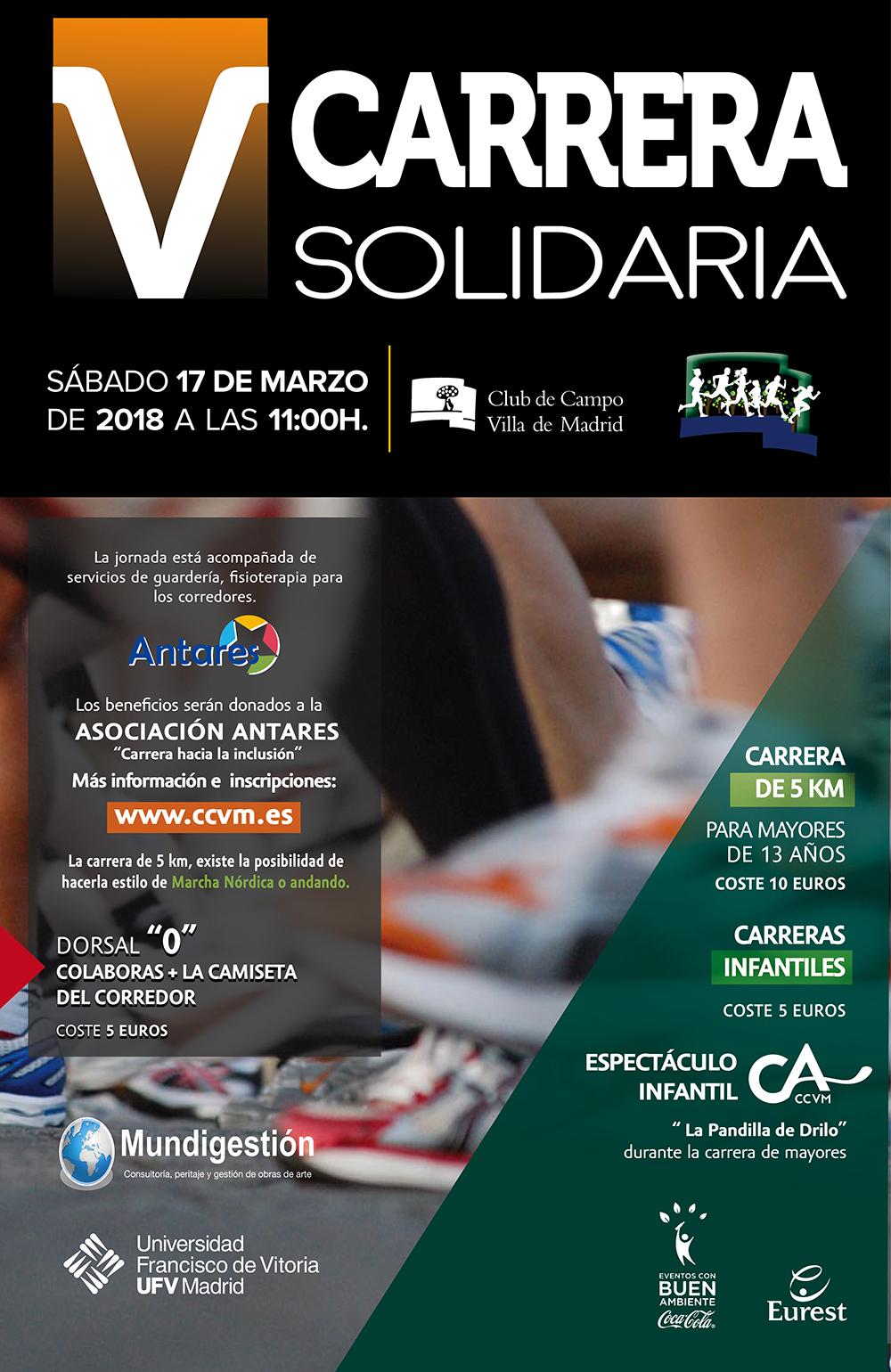 Cartel de la Carrera Solidaria 2018