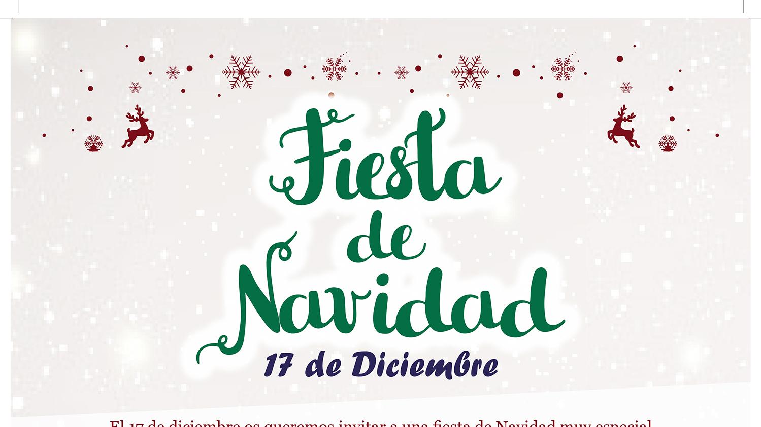 Cartel de la Fiesta de Navidad 2017