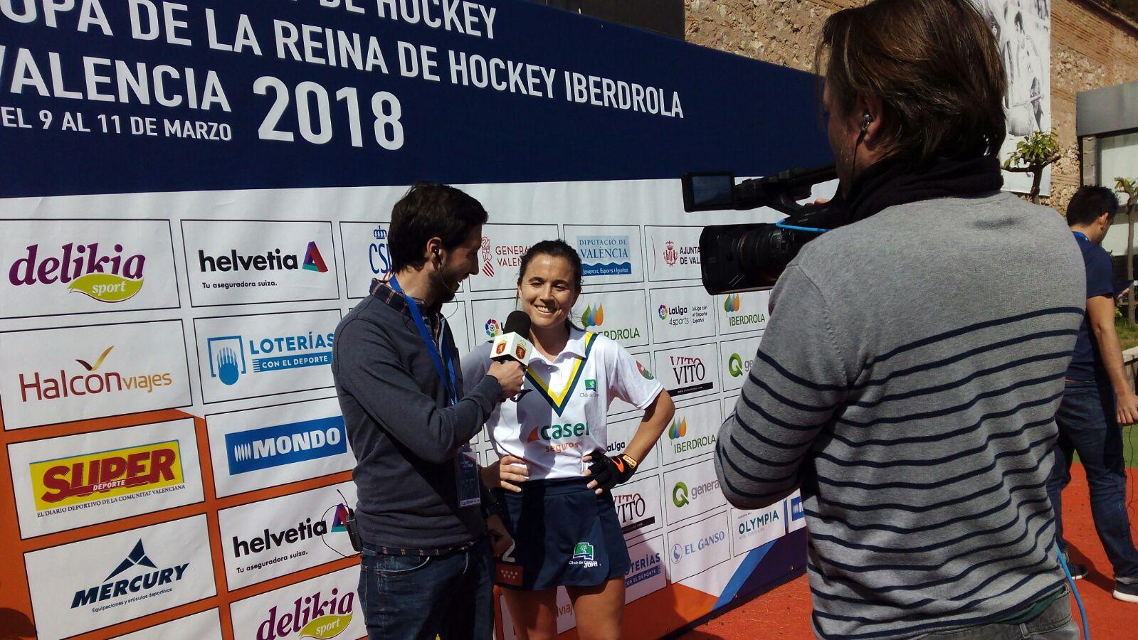 Rocío Gutiérrez atiende a TVE tras la final