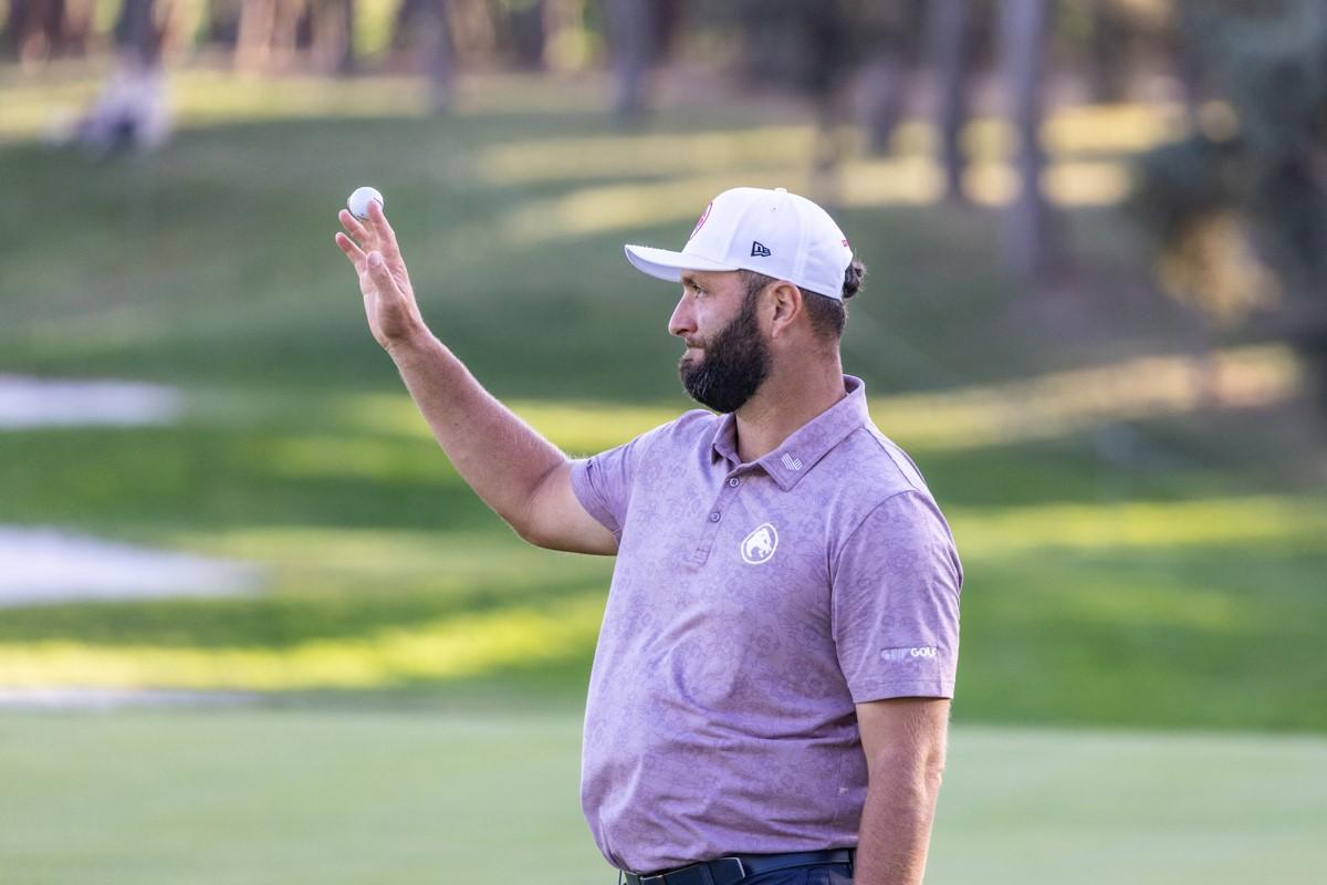 Jon Rahm celebra un buen golpe. Fotos: Miguel Ángel Ros / CCVM