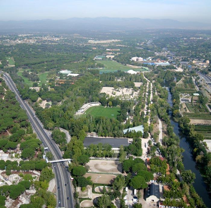 Vista aérea del Club de Campo