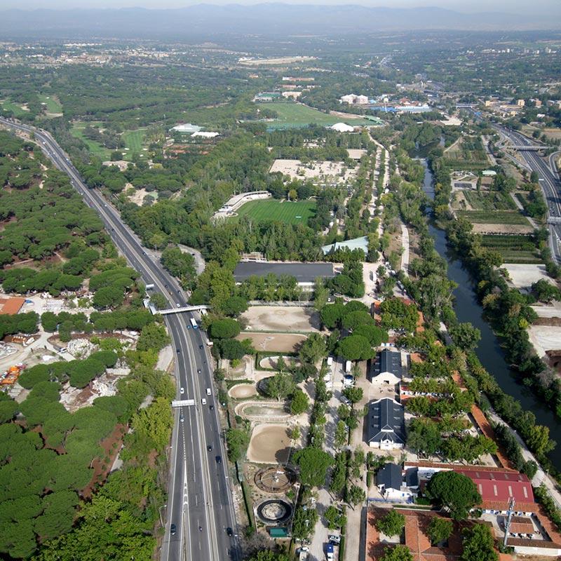 Vista aérea del Club de Campo