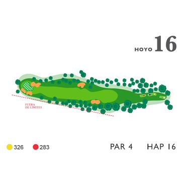 Recorrido negro: Hoyo 16