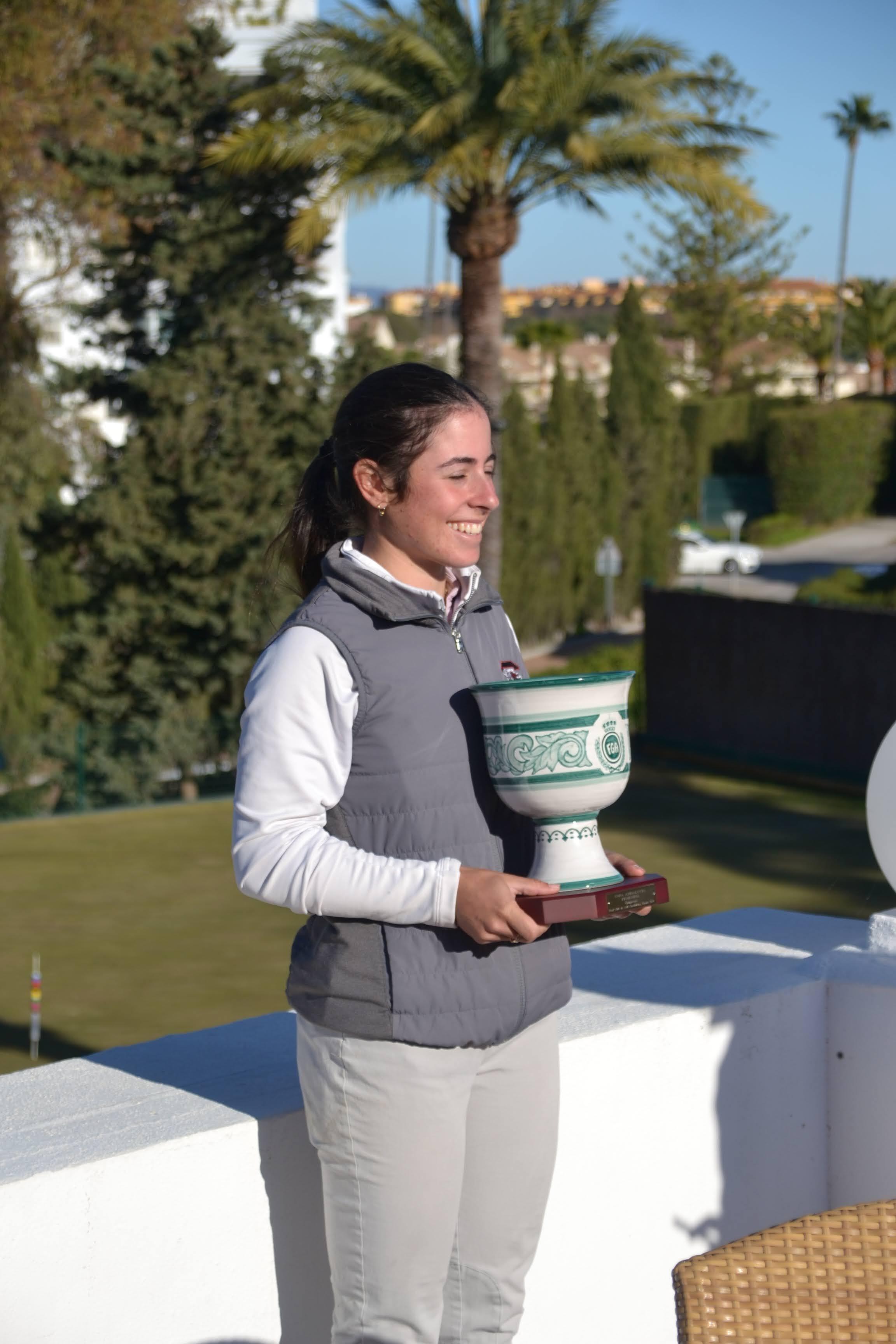 La bicampeona de la Copa Andalucía Ana Peléz. Foto: Rfegolf