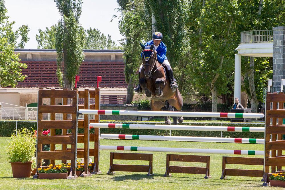 El jinete Andrés Peñalosa, con Nutmeg 2. Foto: Roberto Cuezva