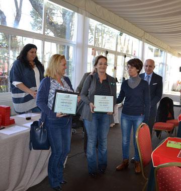 Campeonas de España de parejas Damas:Nuria Romaguera y María F. Panadero