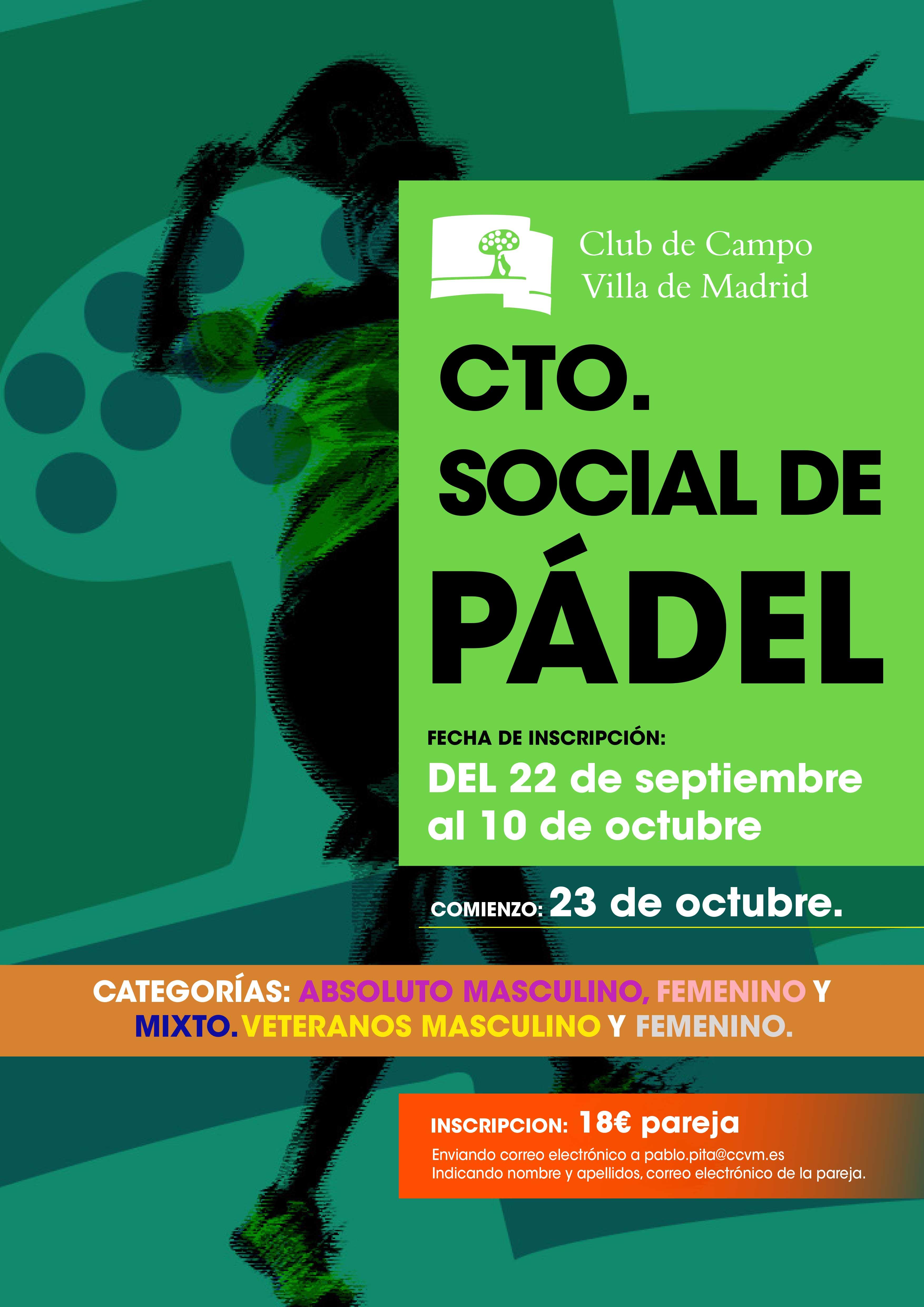 Campeonato Social de Pádel CCVM.