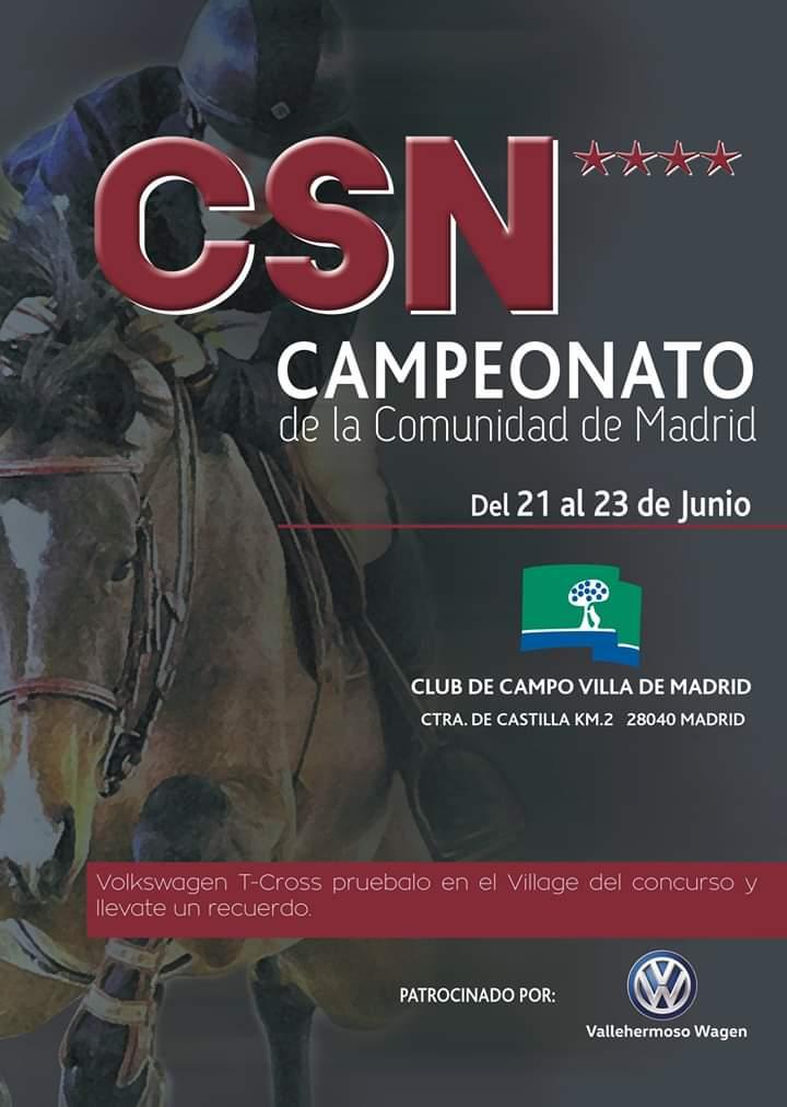 Cartel del CSN 4 Campeonato de la Comunidad de Madrid.