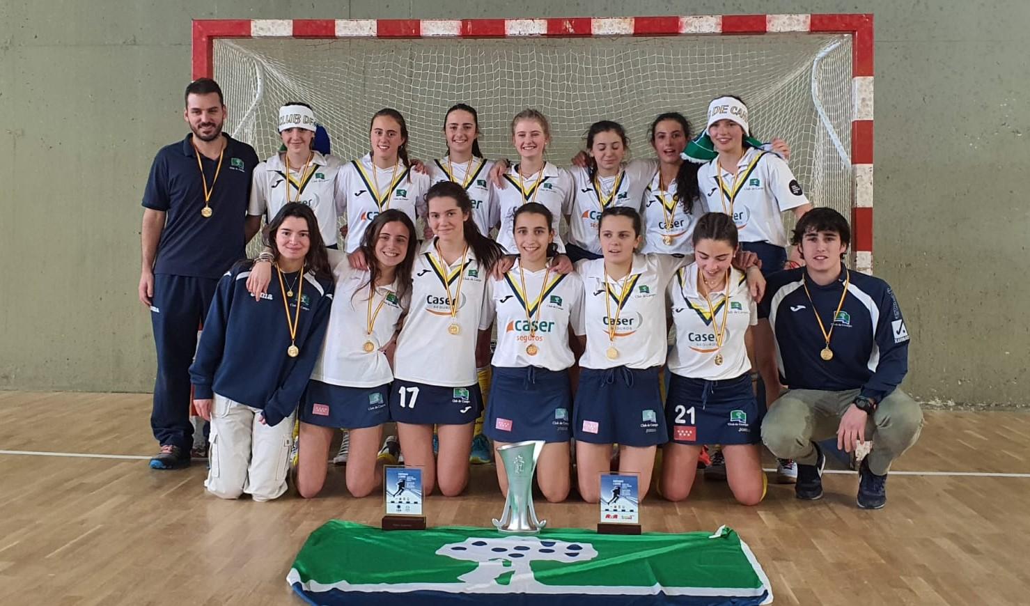 Campeonas de España juveniles de hockey sala.