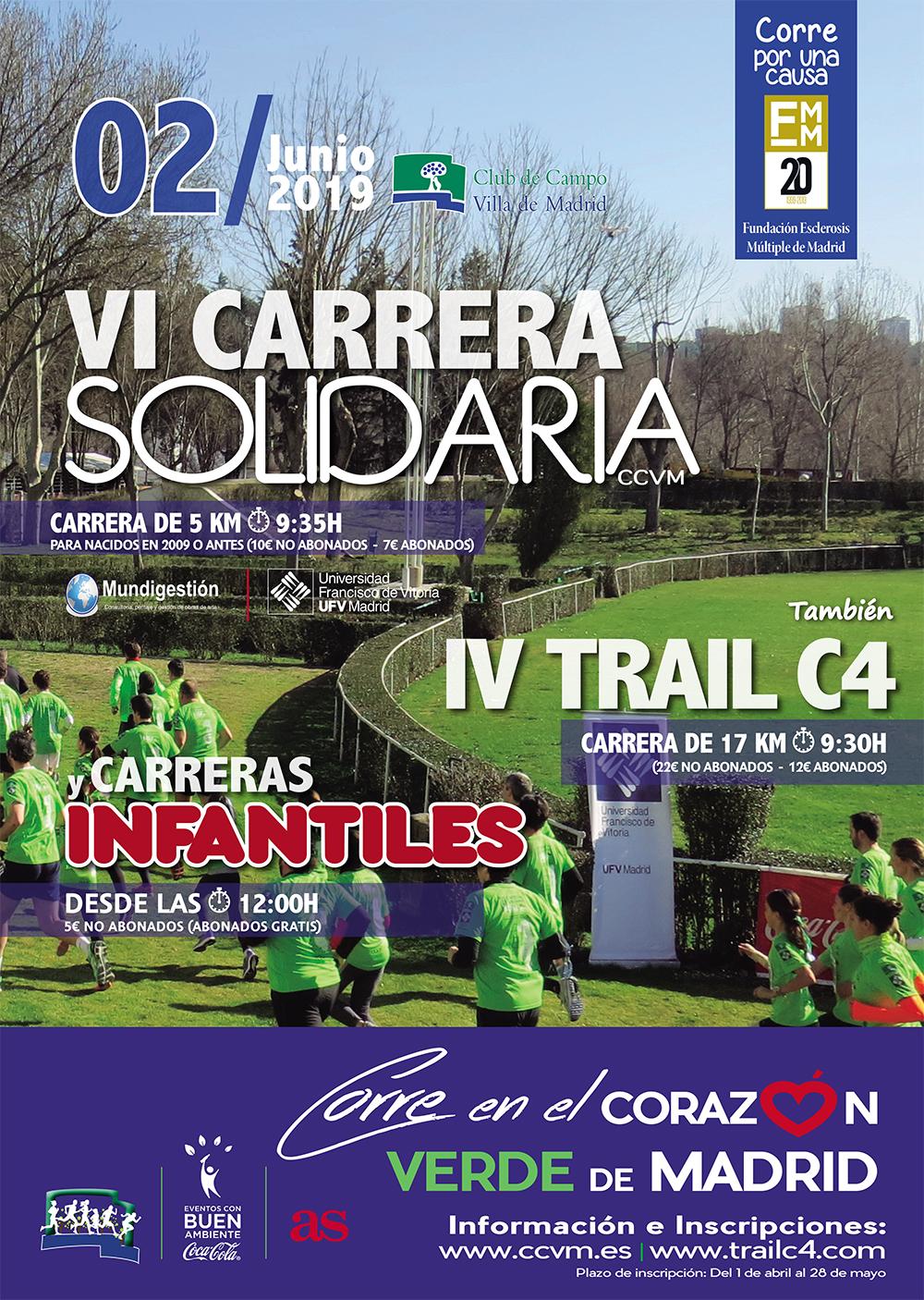 Cartel de la VI Carrera Solidaria del Club de Campo