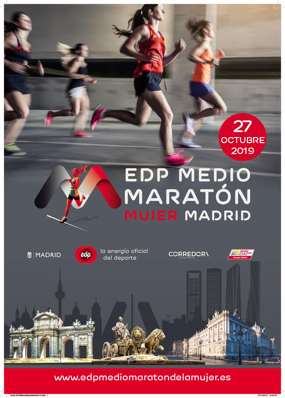 Cartel IV EDP Medio Maratón Mujer Madrid