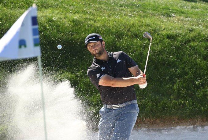 Jon Rahm, durante una práctica en el recorrido del Club. Foto: Mutuactivos Open de España