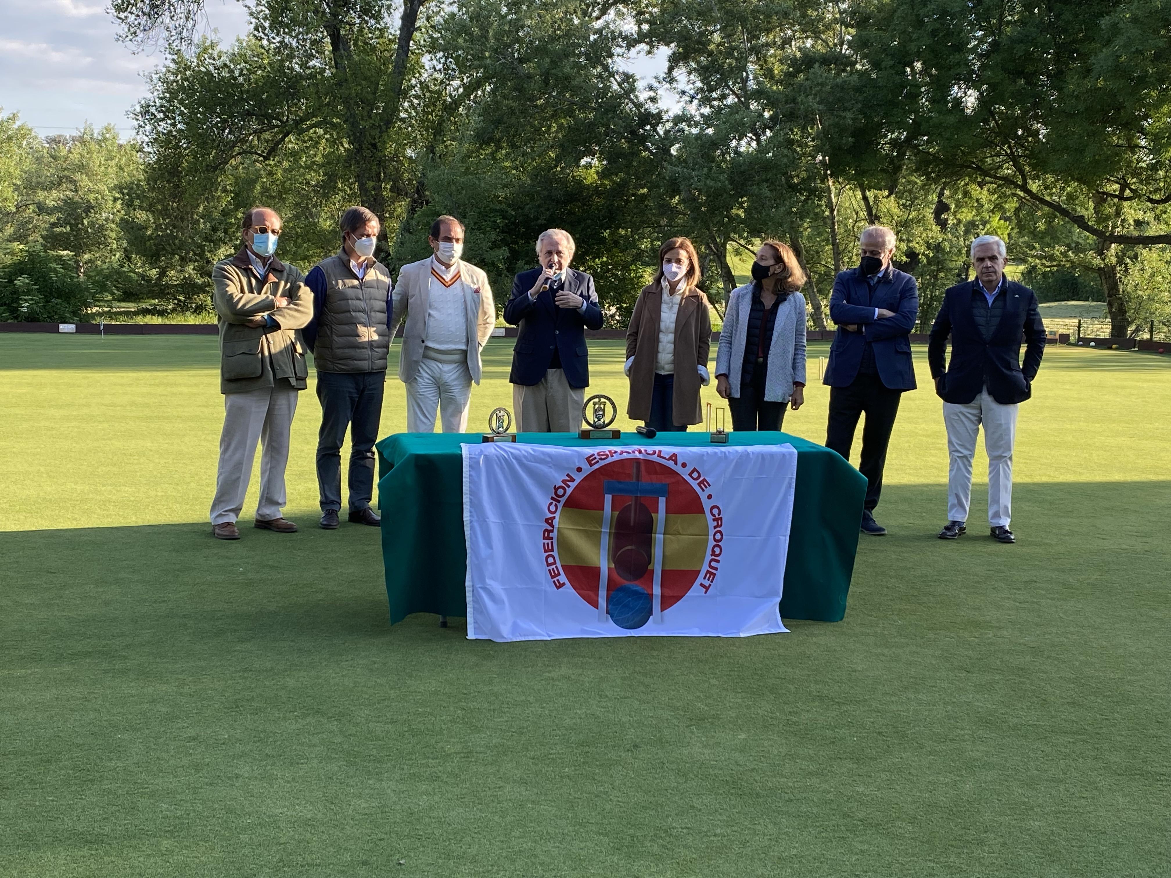 Entrega de trofeos del V Campeonato de Madrid de Croquet.