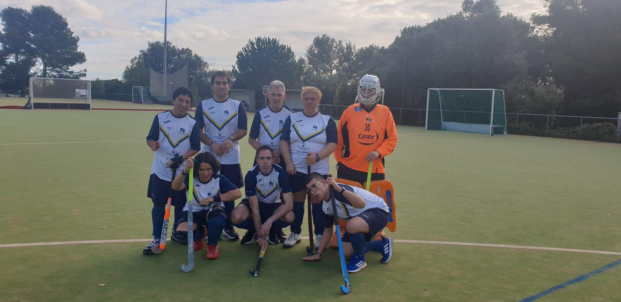 Equipo de Special Hockey del Club en la Copa.