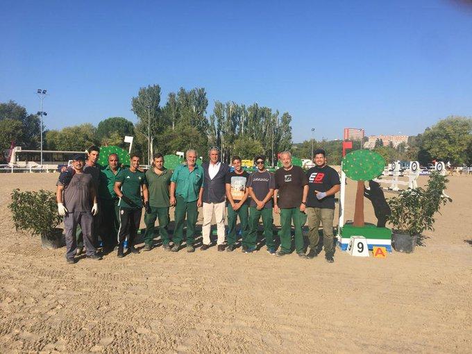 Personal de pista y operarios del Club en la Final Ancades 2019. Foto: Ancades