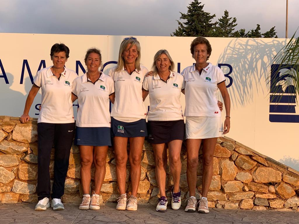 Equipo del Club subcampeón de Europa +50 de tenis femenino.