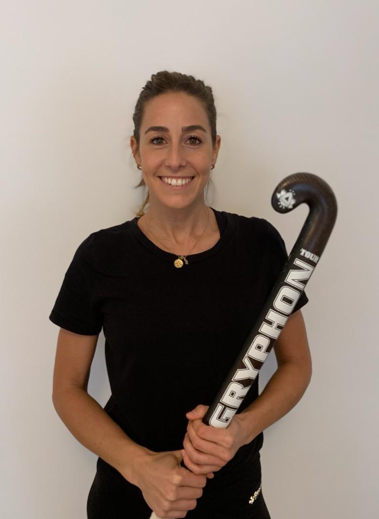 La jugadora de hockey del Club María López.