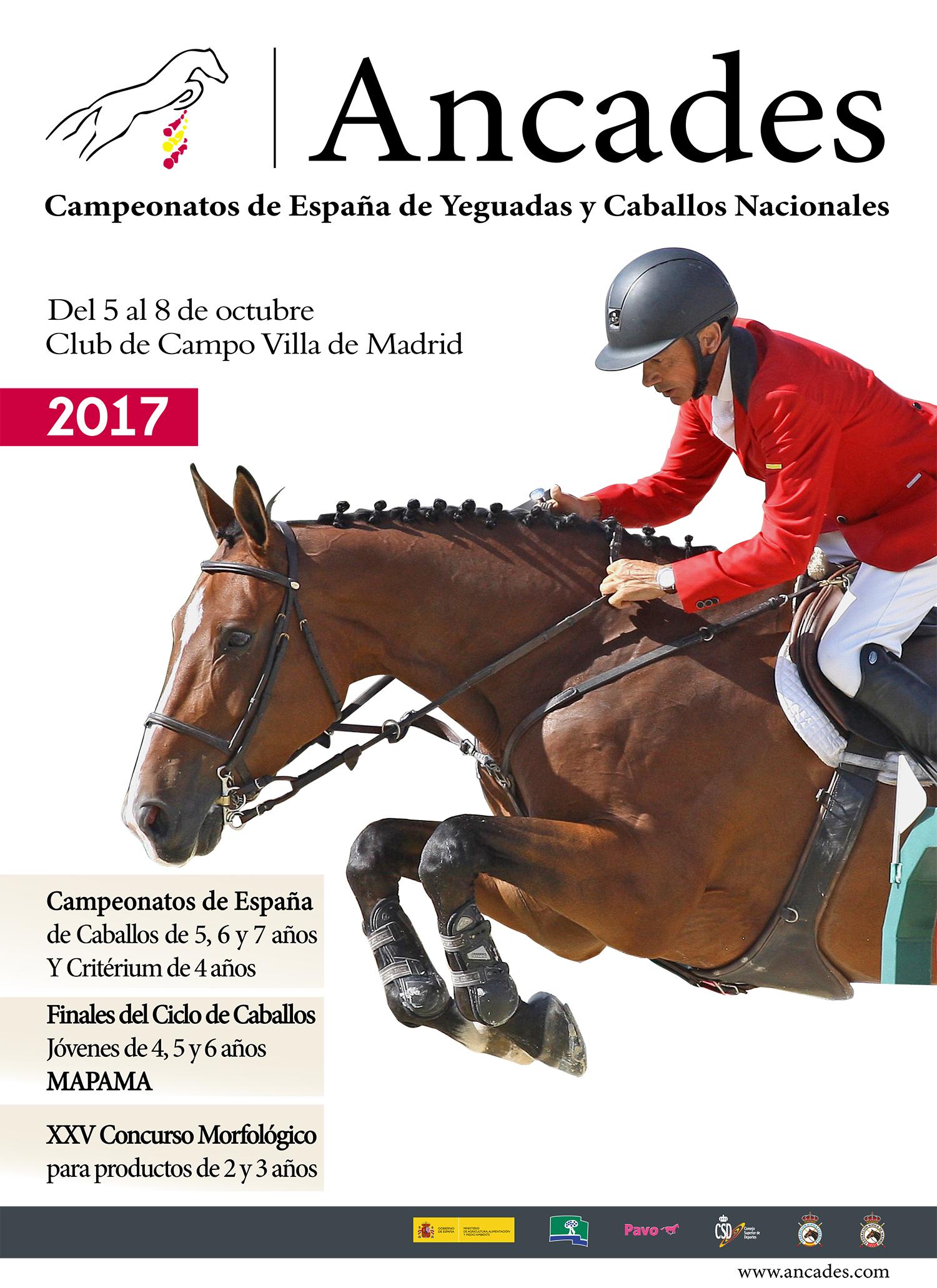 Cartel del Campeonato de España de Yeguadas y Caballos Nacionales