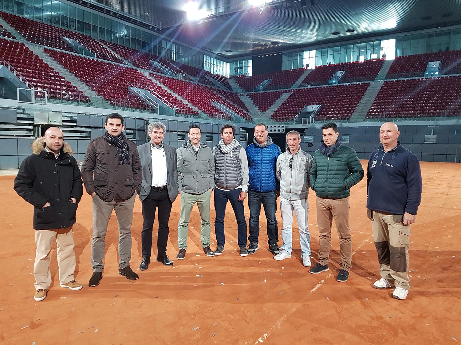 Visita a la Caja Mágica del personal de mantenimiento de tenis