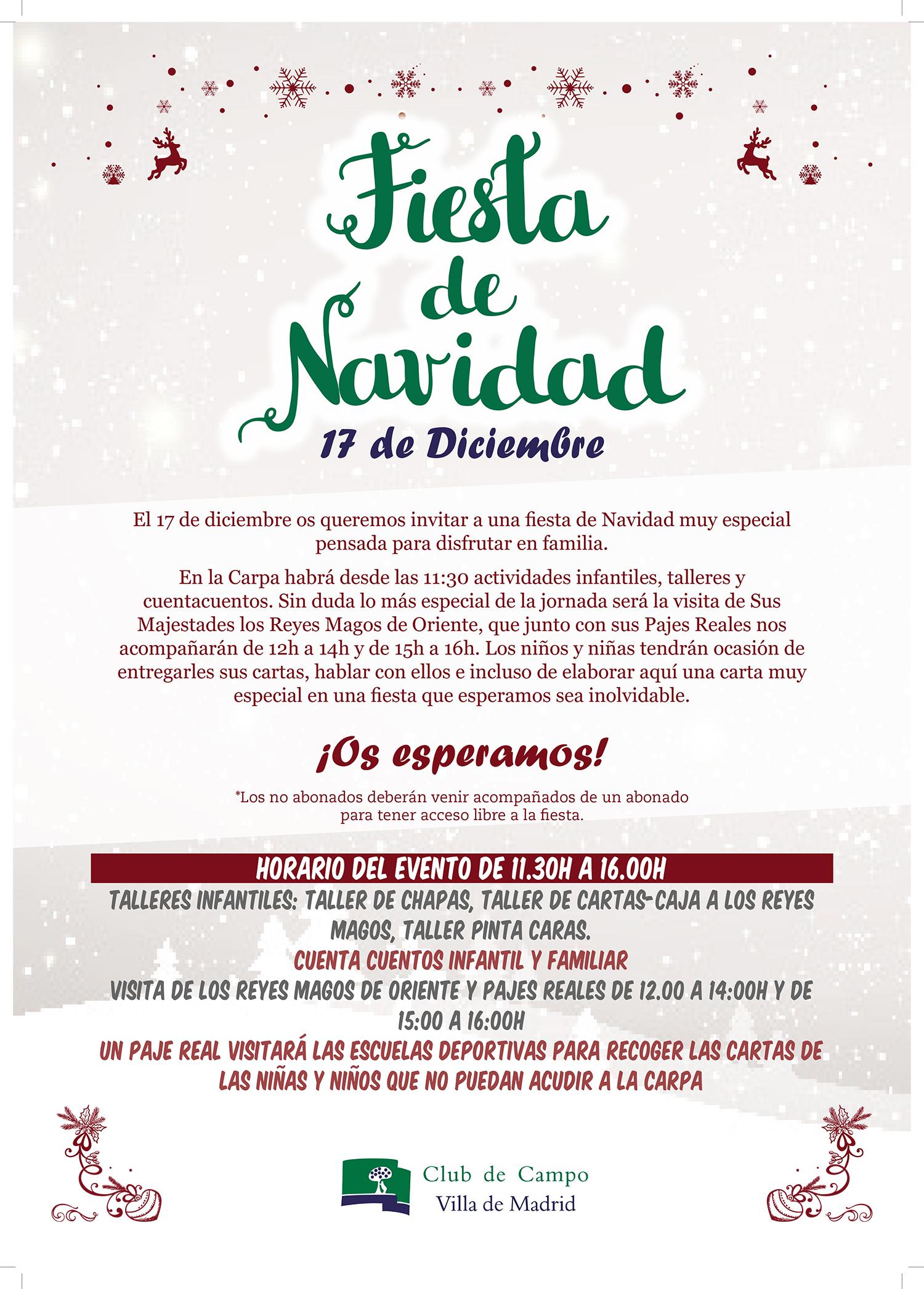 Cartel de la Fiesta de Navidad 2017