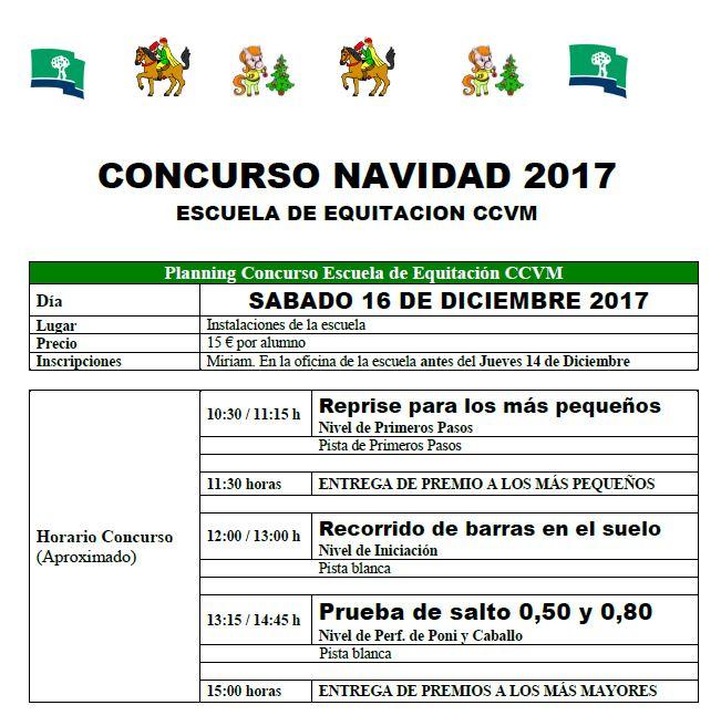 Concurso de Navidad de la Escuela de Hípica