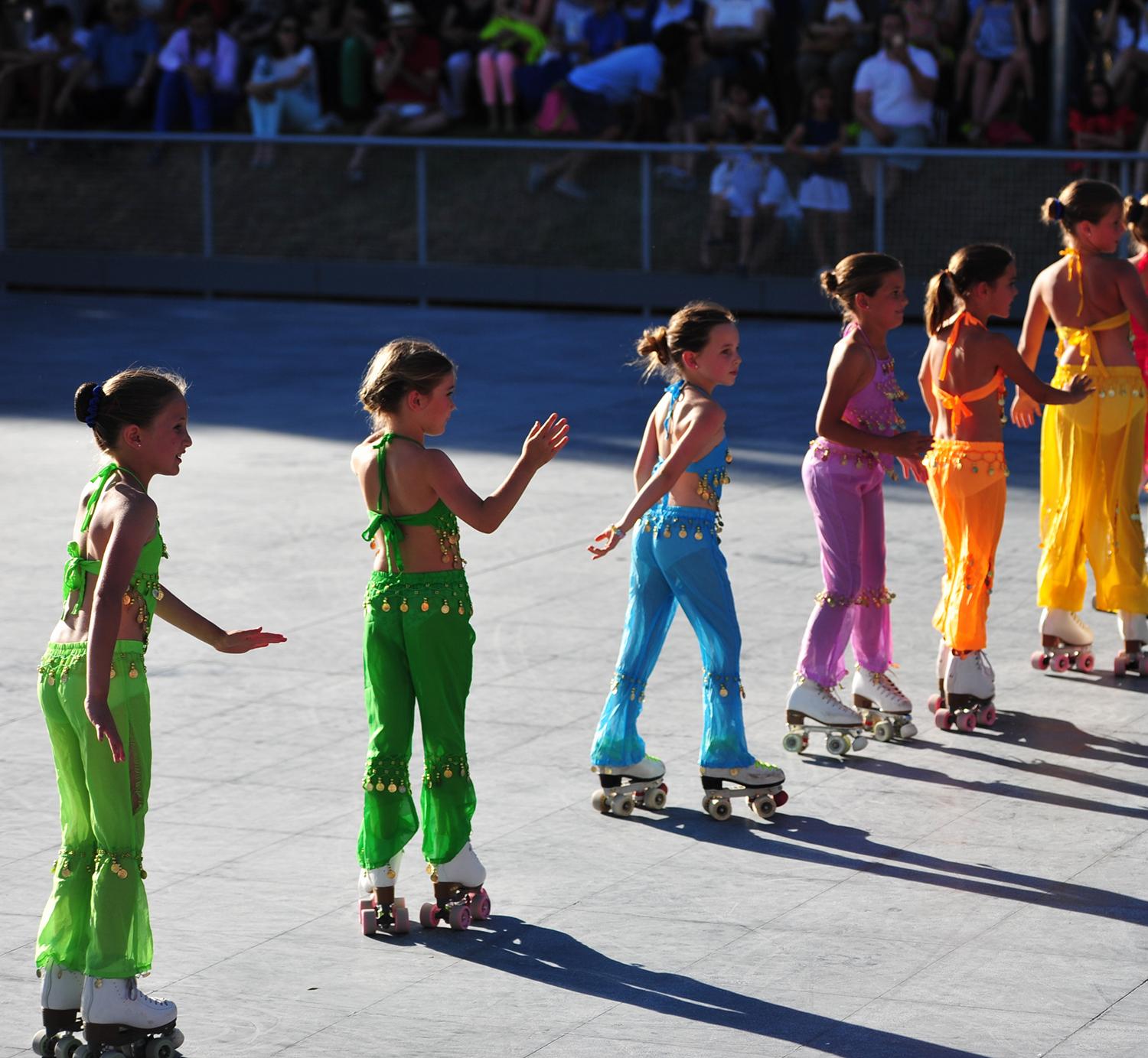 Jóvenes patinadoras