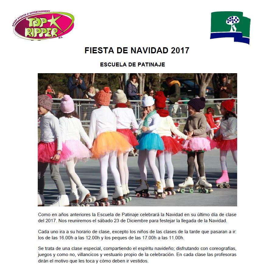 Fiesta de Navidad de la Escuela de Patinaje