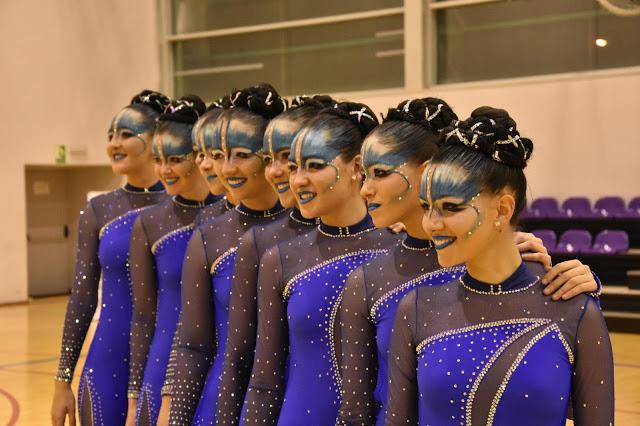 Las 9 patinadoras del Club