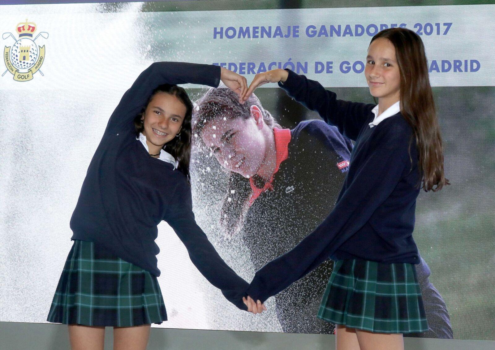 Las hermanas de Blanca Fernández, también golfistas del Club. Foto: Fernando Herranz