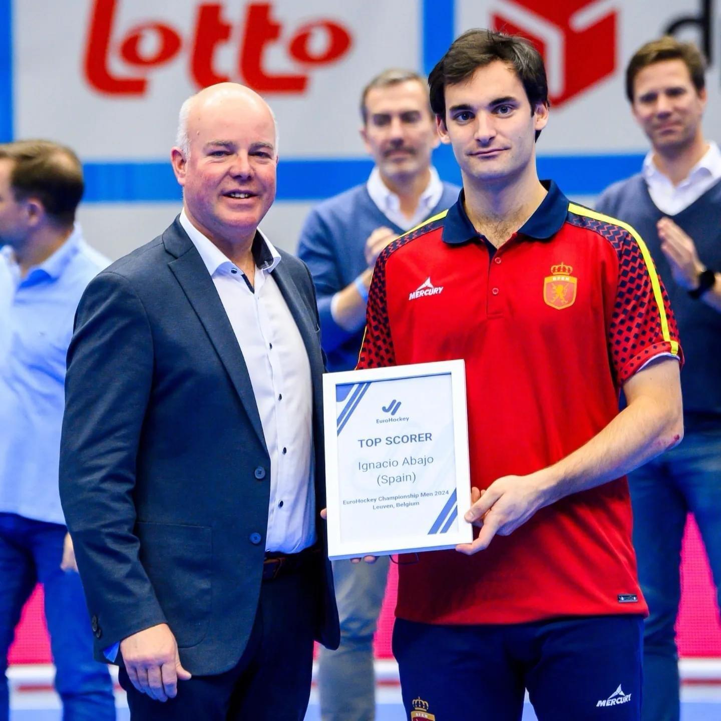 Ignacio Abajo, máximo goleador del Europeo de hockey sala 2024.