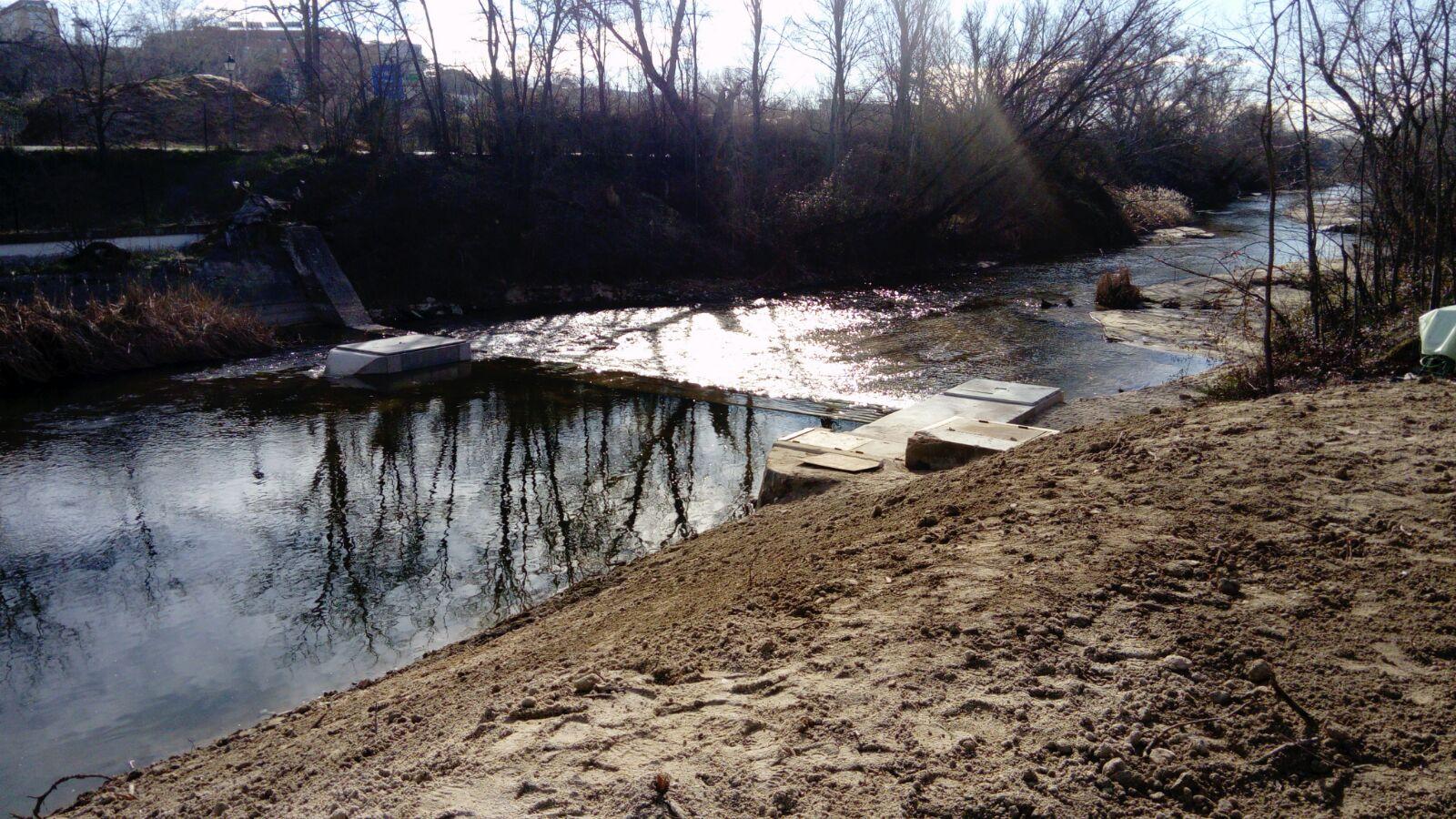 Nueva captación de agua para riego en el río Manzanares