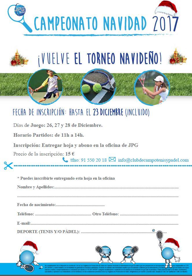 Campeonato de Navidad de la Escuela de Tenis