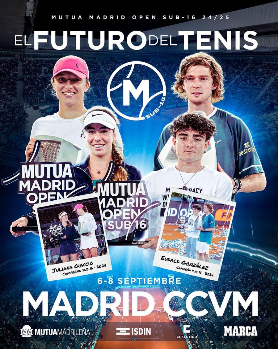 Cartel Mutua Madrid Open sub-16 2024.