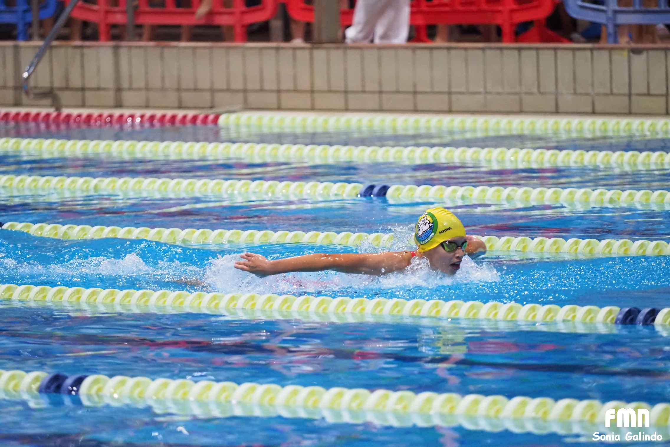 Lola Melgosa, en plena competición.