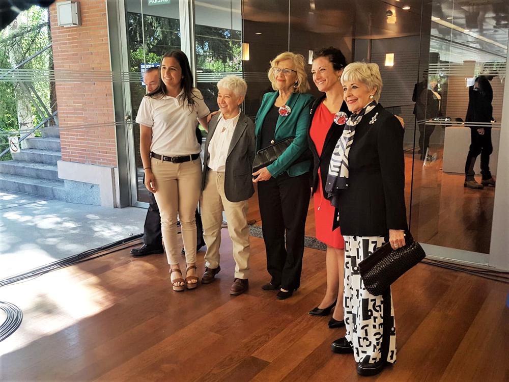 Rocío Gutiérrez, Boti García Rodrigo, Manuela Carmena, Elena García Armada y Concha Velasco