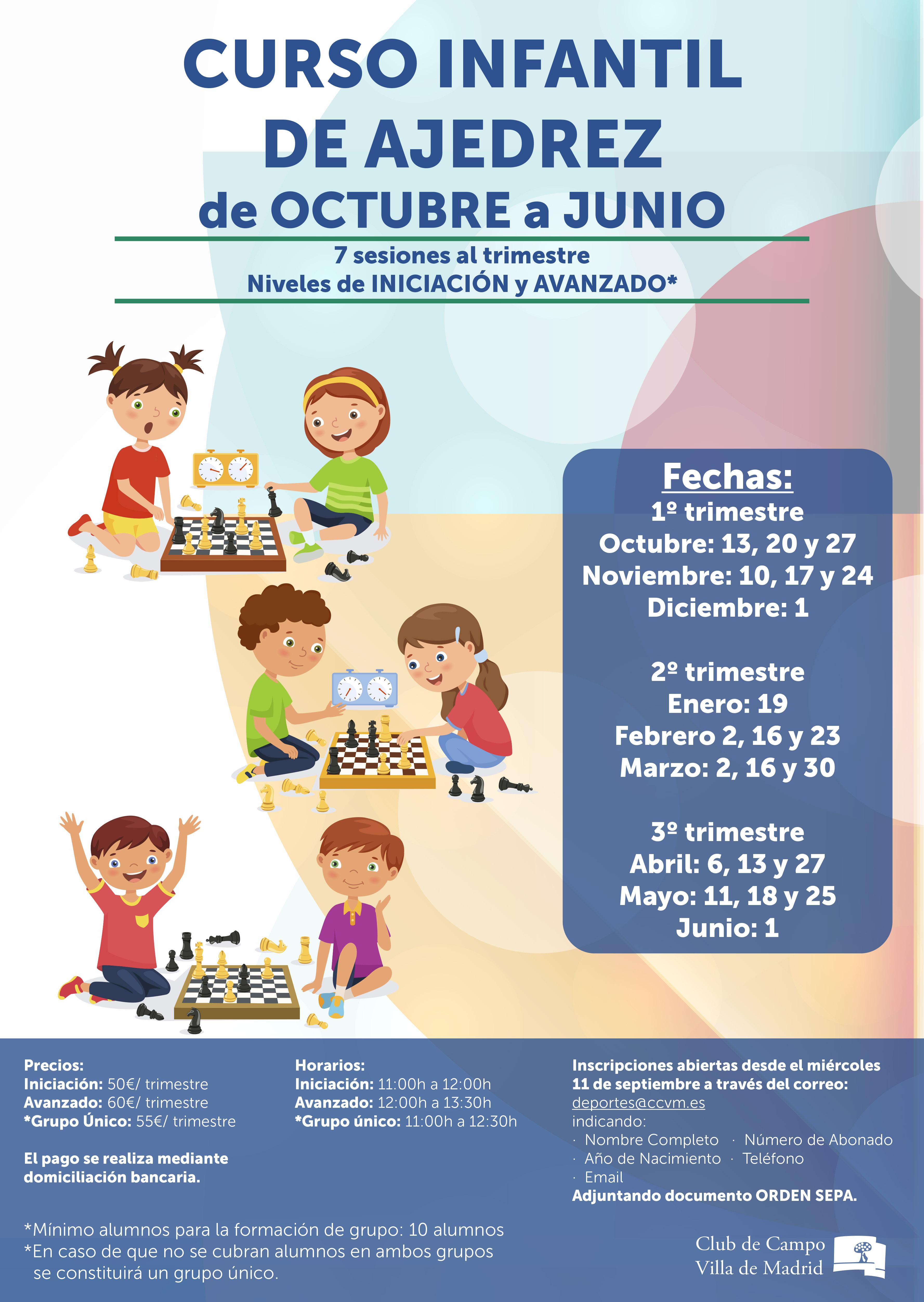 Cartel Infantil de Ajedrez