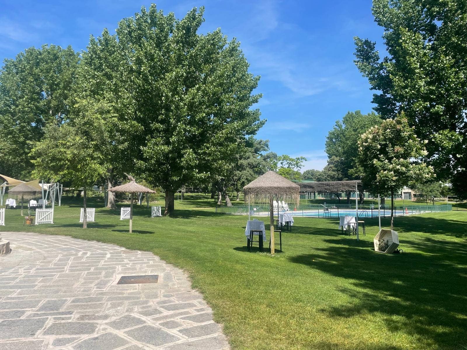 Zona infantil de la piscina del Club de Campo Villa de Madrid.